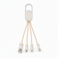 Câble de charge et de données USB tressé 4-en-1 pour Android, charge rapide 5A, câble de téléphone TPE avec support, logo personnalisé, vente en gros OEM