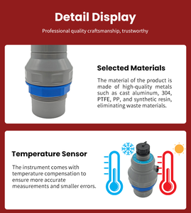 Ultrasonik Yakıt Seviye Sensörü dizel Derin Kuyu Su Deposu Seviye Ölçer Açık Kanal Akış Ölçer QLX-F/FG - Product Image 4
