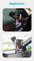 Support de tablette flexible 2 en 1 pour pare-brise/verre de voiture avec ventouse, support de téléphone pour voiture pour montage Ram