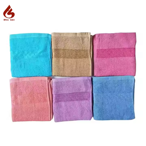 Tốt nhất bán các loại màu khăn tắm khăn mặt đồng bằng dệt Polyester Cotton-màu rắn - Product Image 5