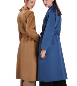 Manteaux d'hiver tissés sur mesure pour femmes, <span class=keywords><strong>Trench</strong></span> Long mi-long en <span class=keywords><strong>laine</strong></span> et cachemire pour femmes, offre spéciale - Product Image 5