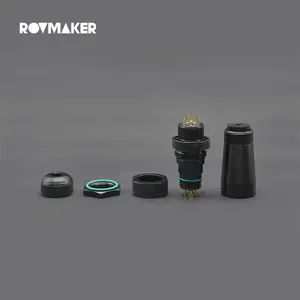 Rovmaker 고전류 20A 200m 깊이 폐쇄 커넥터 방수 항공 플러그 방수 커넥터