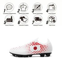 Chaussures de football en gros pour équipes OEM ODM Impression à la demande Logo personnalisé Nom personnalisé Crampons d'entraînement SC02-26025043-5