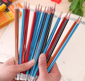 Lápices Triangulares HB de Madera <span class=keywords><strong>Sansan</strong></span> Personalizados de 7 Pulgadas, Paquete de 12 Piezas, Material Escolar y de Oficina - Product Image 5