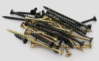 Саморезы с потайной головкой из стали класса 4, черненые, 40 мм, M1.4-M1.8, M2-M3, M4, с плоской головкой, метрическая резьба, стандартные размеры