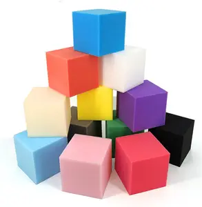 Fabriek Prijs Zachte Grote Vierkante Spons Polyurethaanschuim Blokken Prijzen Foam Pit Cube Covers Bulk