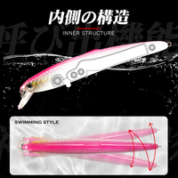 Leurre de pêche dur Minnow 95mm 8g 147mm 27g, leurres coulants, style nageur, 5 couleurs, leurres artificiels bioniques pour rivières