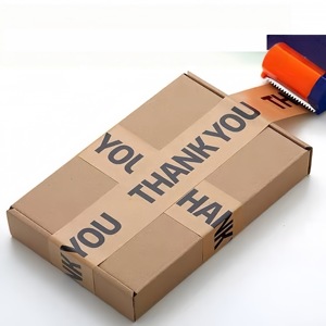 <strong>Wholesale</strong> White <strong>Brown</strong> Custom Logo Self Adhesive Kraft Paper Gummed Custom <strong>Packing</strong> <strong>Tape</strong> - Product Image 2