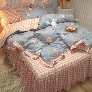 El <span class=keywords><strong>precio</strong></span> de fábrica al por mayor de verano funda nórdica china ropa de cama conjunto de lujo de tamaño - Product Image 4