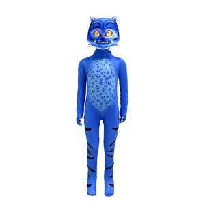 Traje de Cosplay de Cazadora de Demonios Blue Tiger para Mujer Adulta, Disfraz para Actuaciones en Escenario con Etiqueta - Product Image 1