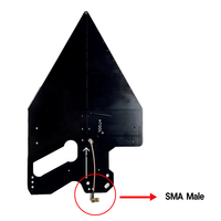 Antenne log-périodique passive HT8 à gain élevé 7-12dBi, large bande 100MHz-12GHz, pour transmission/réception radio