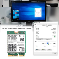 Tueur Wi-Fi 6E Carte AX1675i 160MHz 2.4G/5G/6Ghz Sans Fil Réseau Adaptateur AX211NGW CNVio2 M.2 Clé E 802.11ax BT 5.2 Win10