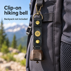 Campana <span class=keywords><strong>de</strong></span> senderismo con clip, diseño <span class=keywords><strong>de</strong></span> silenciación magnética y correa negra para mochila y equipo <span class=keywords><strong>de</strong></span> exterior - Product Image 5
