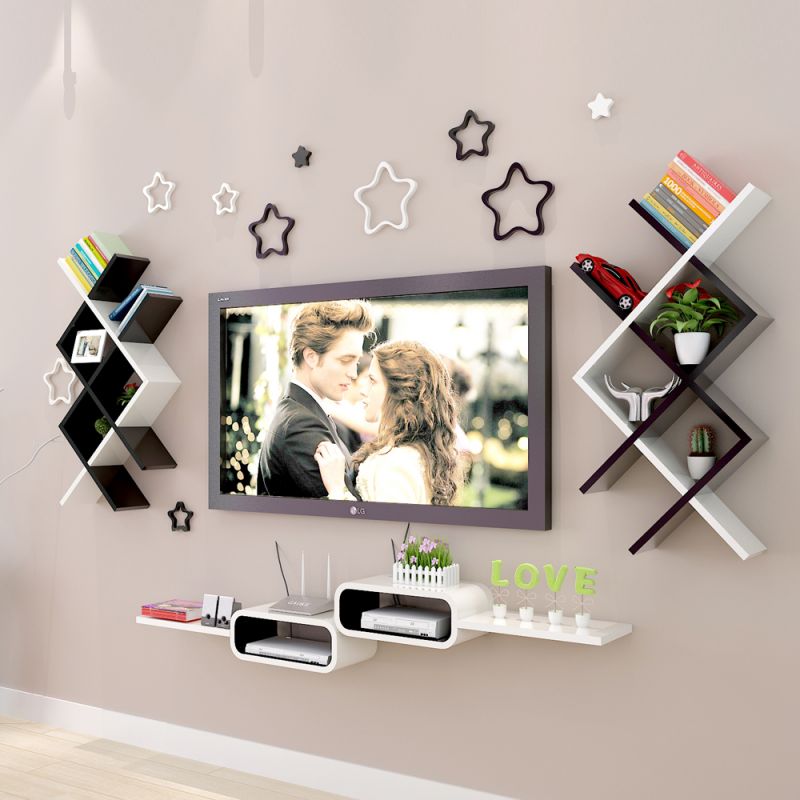 AIIKTOTA Set di 3 mensole galleggianti, da parete, stile moderno, con staffe invisibili, per esposizione, libri, organizer e decorazioni (15 x 40 x 1,5 cm (L x P x A