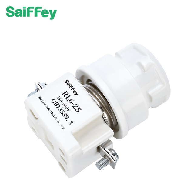 RL6 Screw-Type Ceramic Fuse Holder 25A Fuse Link for Fuses
