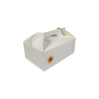 Boîte à gâteau mousse élégante personnalisée boîtes à gâteaux de mariage et de Noël avec design triangulaire portable pour un emballage pratique