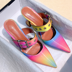 Sandalias de Tacón Bajo con Hebillas Sexys para Mujer, Diseño Nuevo 2025 - Product Image 3