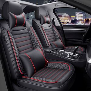 Housses de siège auto en cuir de luxe style professionnel, accessoires intérieurs, matériau PVC PU, toutes saisons, ajustement universel, ensemble complet 1 - Product Image 1