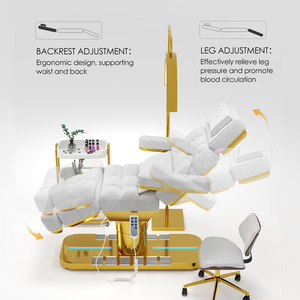 เตียงเสริมความงามไฟฟ้า 3 มอเตอร์ รุ่นใหม่ สำหรับโรงพยาบาล สปา ทำเล็บ ต่อขนตา นวด พับได้ พกพาสะดวก ใช้ในเชิงพาณิชย์ - Product Image 5