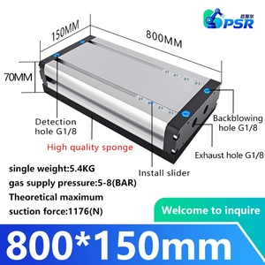 อุปกรณ์จับยึดวัสดุแบบสุญญากาศ IVSC-800-150 ทำจากอลูมิเนียมอัลลอยด์ พร้อมเครื่องกำเนิดสุญญากาศในตัว สำหรับหุ่นยนต์อุตสาหกรรม ใช้สำหรับจัดเรียงกล่องบนพาเลท - Product Image 3