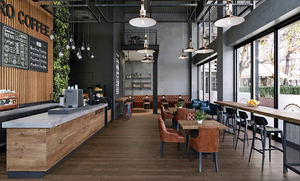 Mostrador de Café de Madera Personalizado |   Muebles de Café con Iluminación LED para Diseño de Interiores |   Mobiliario a Medida para Cafeterías, Diseño de Cafeterías - Product Image 2