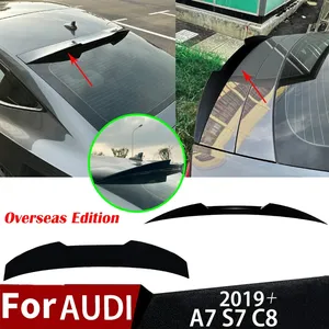 For A7 S7 C8 2019+ Overseas Edition Car Rear Trunk Spoiler Wing Lip <b>Cover</b> Body Kit Modification Exterior Tuning - Product Image 1