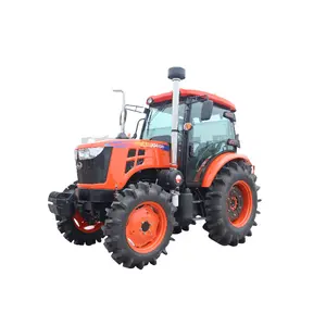 Pabrik Tiongkok 90hp traktor Diesel dengan mesin YTO dan 16 + 8 transmisi kecepatan roda 4WD untuk penggunaan pertanian