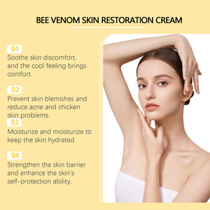 Crème hydratante au venin d'abeille avec logo personnalisé, crème hydratante profonde pour le visage, crème essence pour le cou au venin d'abeille - Product Image 2
