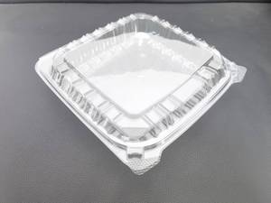 Contenants à emporter en <span class=keywords><strong>plastique</strong></span> transparent, barquettes carrées jetables à couvercle articulé pour tranches de gâteau, avec couvercles transparents - Product Image 3