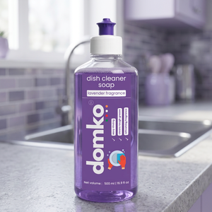 Jabón Limpiador de Platos Domko 500ml con Aroma a Lavanda, Fácil de Enjuagar, Limpia la Grasa Difícil, para Uso en la Cocina - Product Image 3