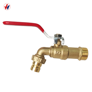 Grifo de Agua de Aleación de Zinc de 1/2\", 3/4\", 1\" para Riego Industrial y Doméstico con Doble Conexión y Válvula de Bola para Grifo de Balcón Exterior - Product Image 2