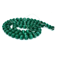 Perles en vrac naturelles vert foncé, 6/8/10mm, pierres œil de chat, sécurité pour le commerce de gros, promotion