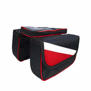 Bicycle Touchscreen Phone Bag Water Resistant Front Beam Saddle Bag For Mountain <b>Bike</b> High Capacity Cell Phone <b>Pocket</b> - Product Image 3