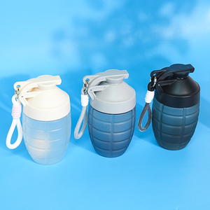 High Quality Food Grade Protein <b>Shaker</b> <b>Bottle</b> with Unique Shape and Ball for Sports Supplement Mixing - Product Image 1