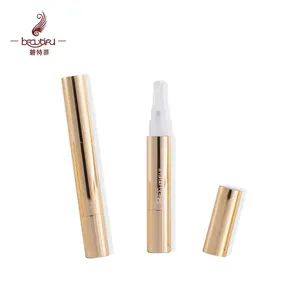 ネイルキューティクルオイル/コンシーラー/リッププランパー/アイケアクリーム/歯のホワイトニング用の豪華な4ml光沢のあるゴールドの化粧品ツイストペン