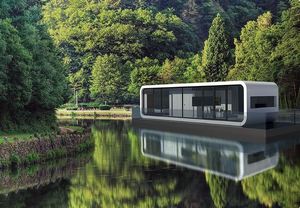 Luxury <b>Folding</b> Prefabricated Steel Container for Mobile Homes Office Buildings <b>Coffee</b> Shops Mall Entry Modern Design China - Product Image 4