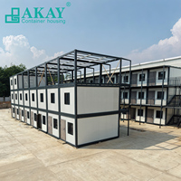 Maison préfabriquée de luxe Akay Original Factory Portable Casa, maison mobile préfabriquée, dortoir, maison modulaire détachable en conteneur