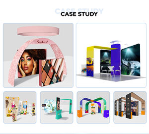 บูธจัดแสดงสินค้าอลูมิเนียม10x10FT-ปรับแต่งสีได้แบบพกพาขาตั้งสำหรับจัดแสดงนิทรรศการการพิมพ์ CMYK แบบตรง - Product Image 5