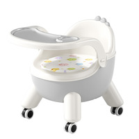 Chaise de salle à manger détachable de haute qualité pour enfants Style moderne avec plateau à manger à roulettes pour cuisine en plein air chambre salle de sport