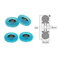 Roulement revêtu de PU arrondi durable OD 12-20MM Excellente résistance à l'usure Fonctionnement fluide Idéal pour les convoyeurs et les machines