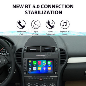 Radio para Auto MOOKAKA de 8.0 Pulgadas para <span class=keywords><strong>Mercedes</strong></span> <span class=keywords><strong>Benz</strong></span> SLK 2004-2010, Autoradio Multimedia con GPS, Navegador, 4G, WIFI, Video, Estéreo, Carplay Inalámbrico - Product Image 3