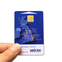 Carte à puce en PVC plastique personnalisée de haute qualité pour hôtel, carte IC de contact pour porte d'hôtel