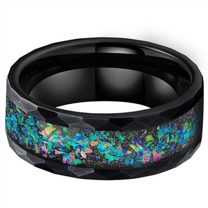 Trendy High Quality Custom Waterproof Jewelry Twist Low Moq Men's Wholesale <b>Black</b> and Gold <b>Tungsten</b> Carbide <b>Rings</b> for Men - Product Image 5