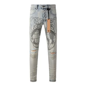 Nouveau Jean Slim Fit Homme <span class=keywords><strong>Style</strong></span> Américain 100% Coton Denim Tendance Streetwear 2026 - Product Image 4