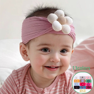 Diademas <span class=keywords><strong>de</strong></span> flores personalizadas para bebés, diademas <span class=keywords><strong>de</strong></span> flores para recién nacidos, diadema elástica <span class=keywords><strong>y</strong></span> suave para bebés - Product Image 4