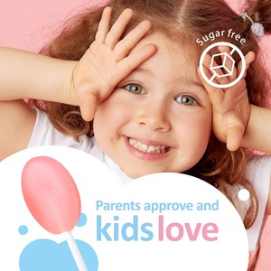 Camilan Diabetes Halal sempurna untuk anak-anak, permen Lollipop bagus untuk gigi Lollipop - Product Image 2