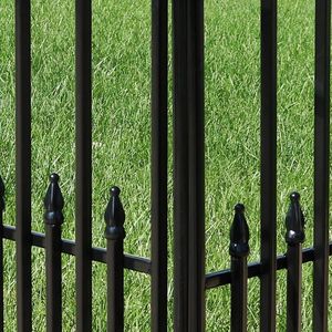 Prima Courtyard Modern <strong>Wrought</strong> <strong>Iron</strong> &amp; Steel Fence Outdoor Rust Resistant Water Resistant <strong>Used</strong> <strong>Sale</strong> Panels - Product Image 6