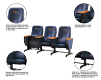 Fournisseur Vérifié - Échantillon Gratuit - Prix Abordable - Chaise d'Auditorium Métallique avec Tablette d'Écriture - Durable et Pliable pour Théâtre