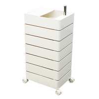Chariot de rangement personnalisable en acier inoxydable pour salon de coiffure, idéal pour influenceurs – Meuble organisateur pour coiffeur