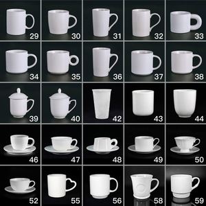 Offre Spéciale – Tasse à Café en Céramique Écologique avec Logo Personnalisé, Revêtement Blanc pour Sublimation Thermique, Style Classique, Cadeaux d'Affaires pour le Thé - Product Image 1